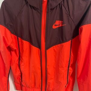 Nike Burgundy and ferrari Windrunner